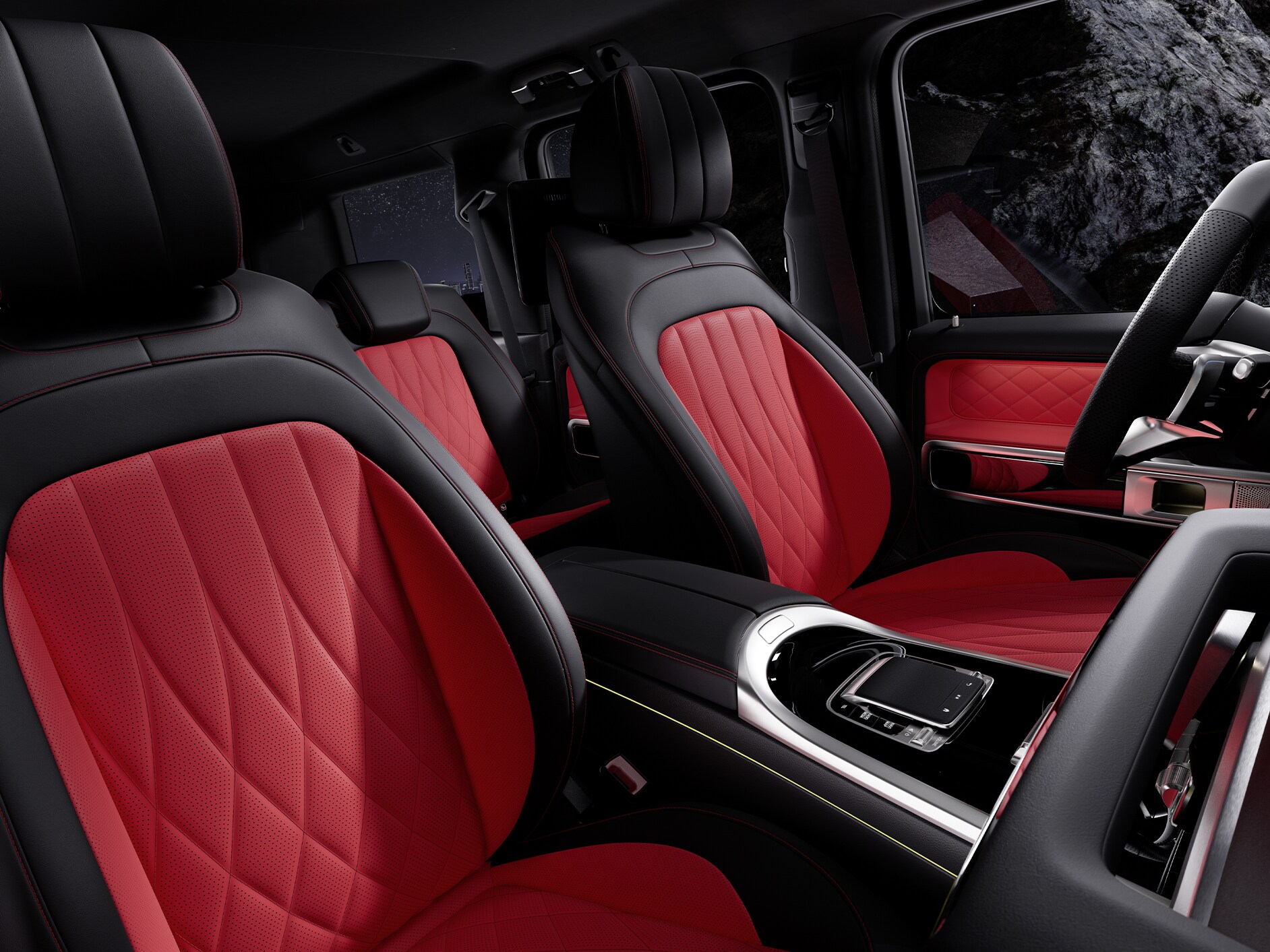 Das Interieur der Mercedes-Benz G-Klasse.