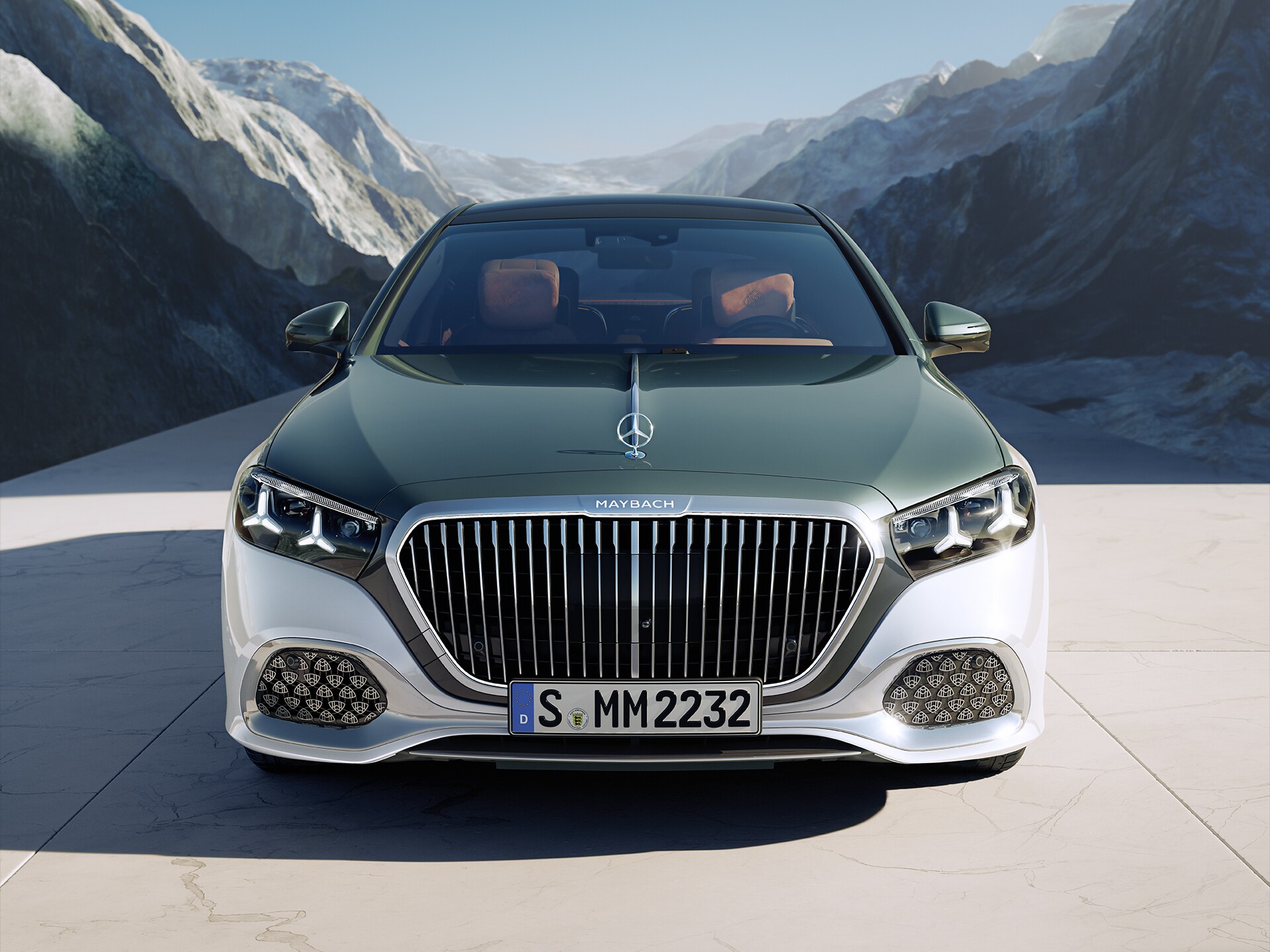 La Mercedes-Maybach Classe&nbsp;S dans une vue de profil.