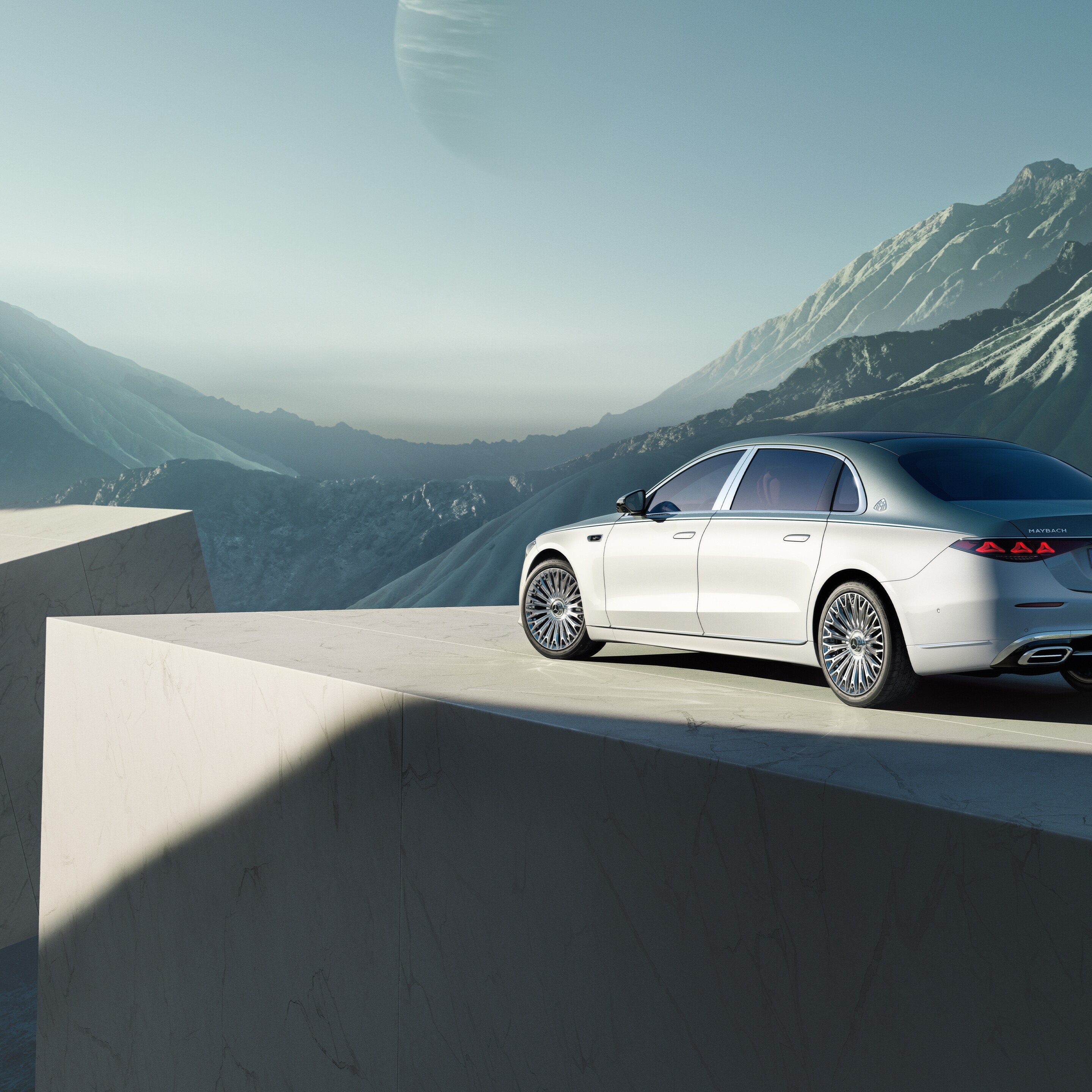 Das Exterieur der Mercedes-Maybach S-Klasse.