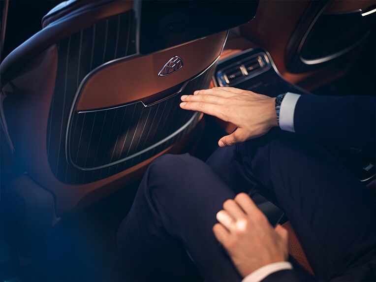 L’arrière de la Mercedes-Maybach Classe S.