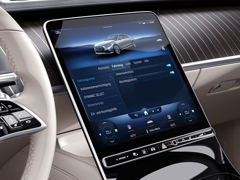 Le fonctionnement de la protection du véhicule GUARD 360° Plus dans la Mercedes-Benz Classe S Berline version longue.