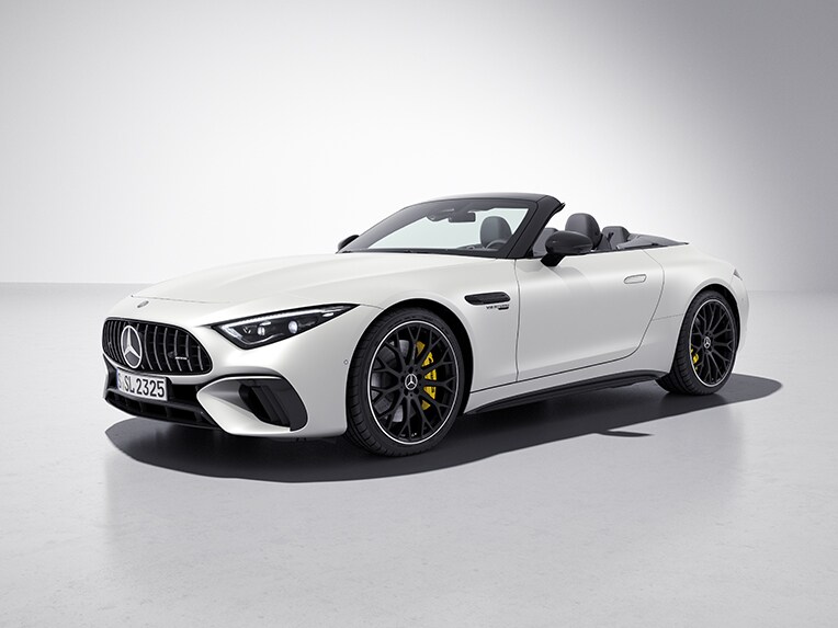 Das Exterieur des Mercedes-AMG SL Roadsters mit AMG Night-Paket II.