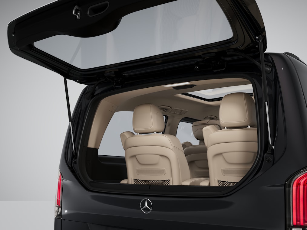 L'espace passagers de la Mercedes-Benz Classe&nbsp;V.