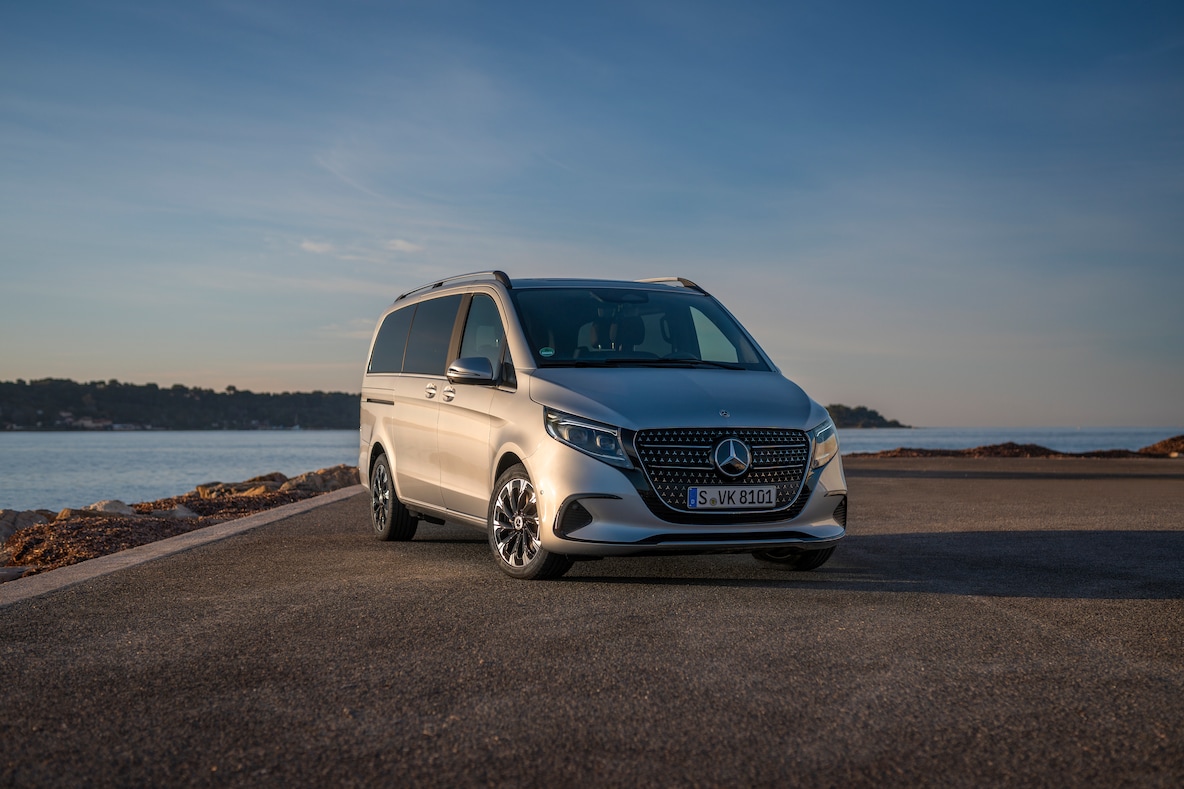 La lunette arrière à ouverture séparée de la Mercedes-Benz Classe&nbsp;V.