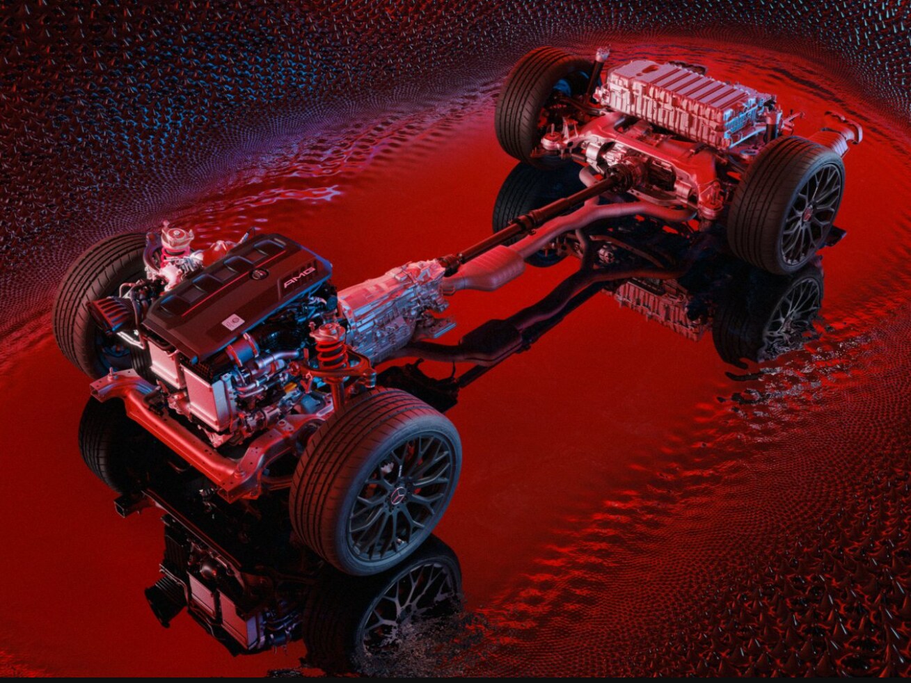 L'architecture de la plateforme du modèle électrique Mercedes-AMG