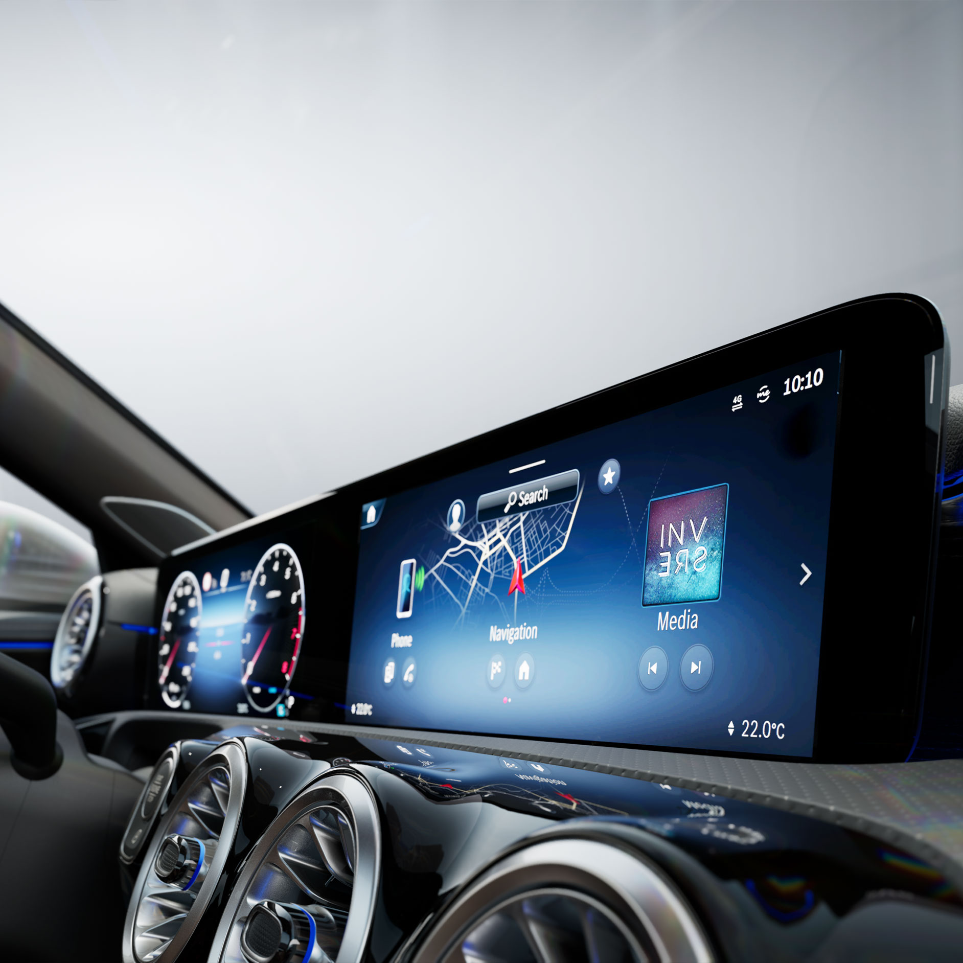 Modellübersicht | MBUX Multimediasystem | Mercedes-Benz Das Interieur eines Mercedes-Benz.