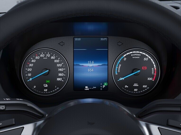 Le mode de climatisation économe en énergie pour le Mercedes-Benz eSprinter fourgon.
