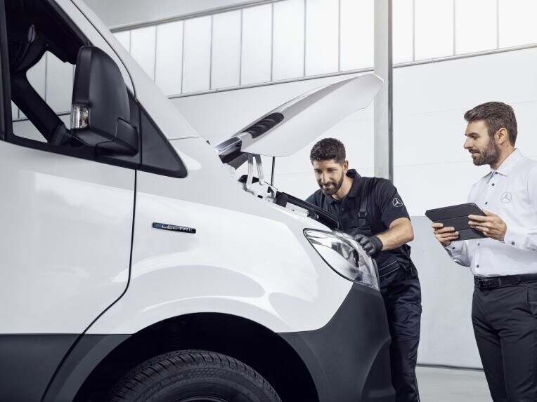 Le Pack de maintenance intégré pour votre Mercedes-Benz eSprinter fourgon.
