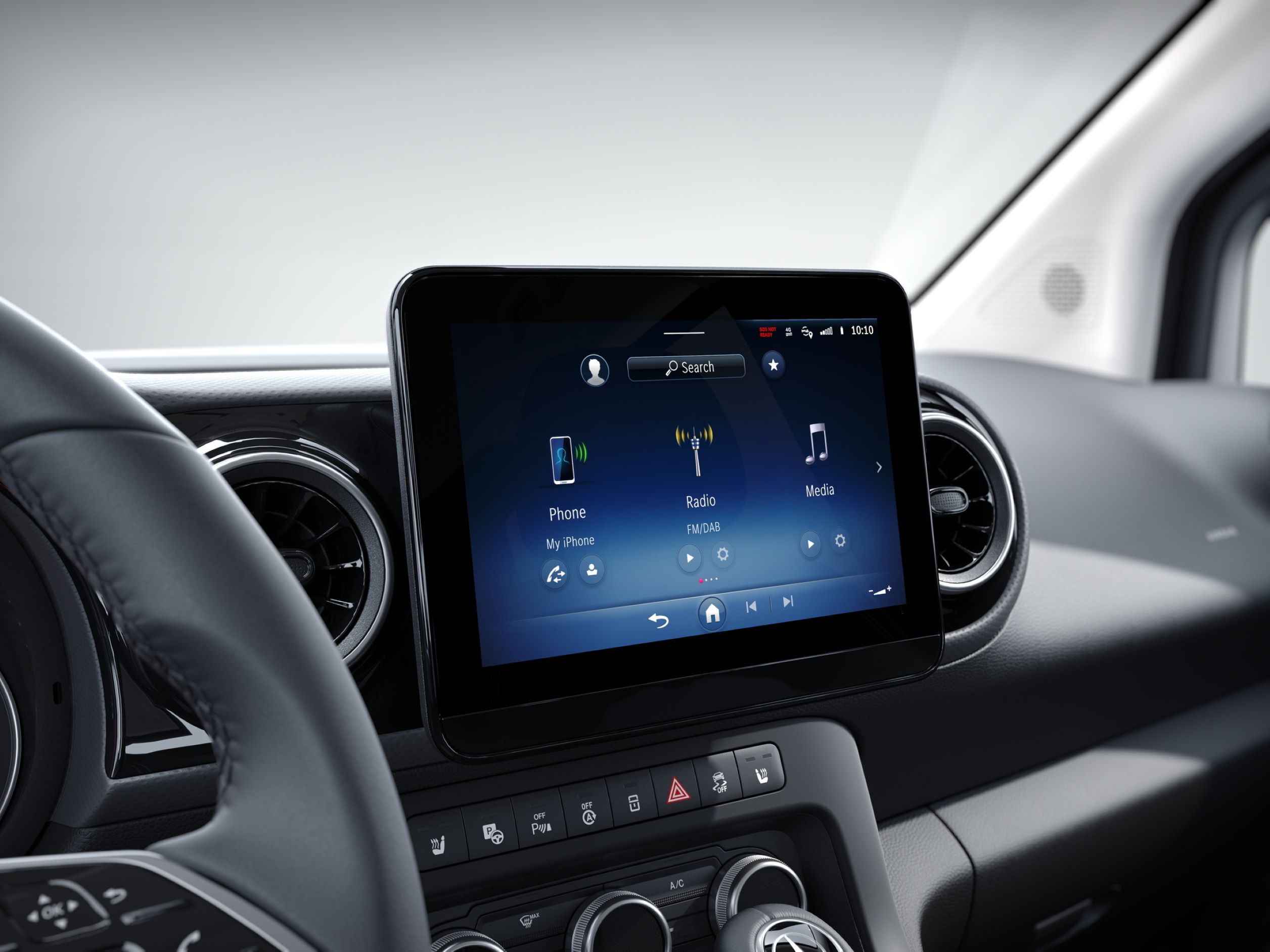 Transport de passagers | Mercedes-Benz Le système multimédia MBUX pour les utilitaires légers Mercedes-Benz.