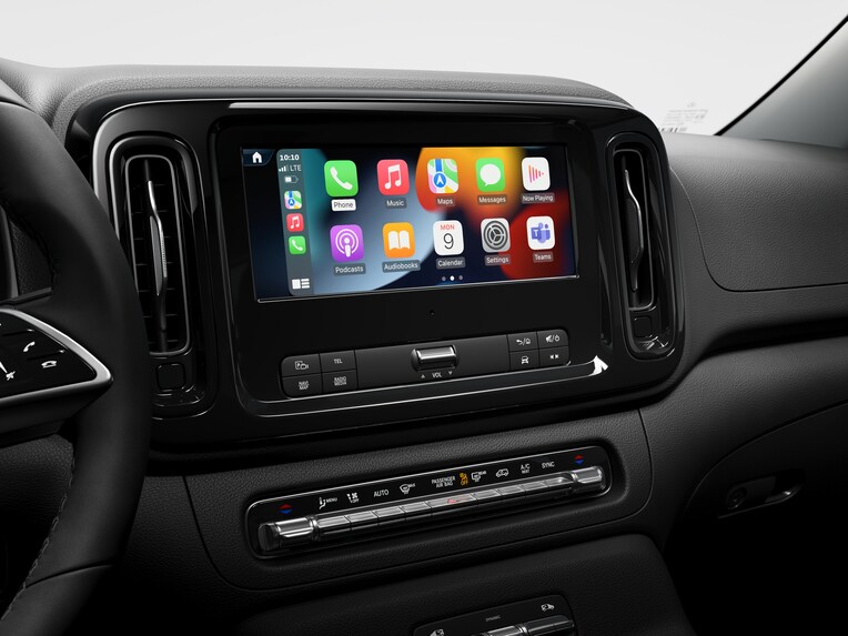 L’intégration pour smartphone dans le Mercedes-Benz Vito.