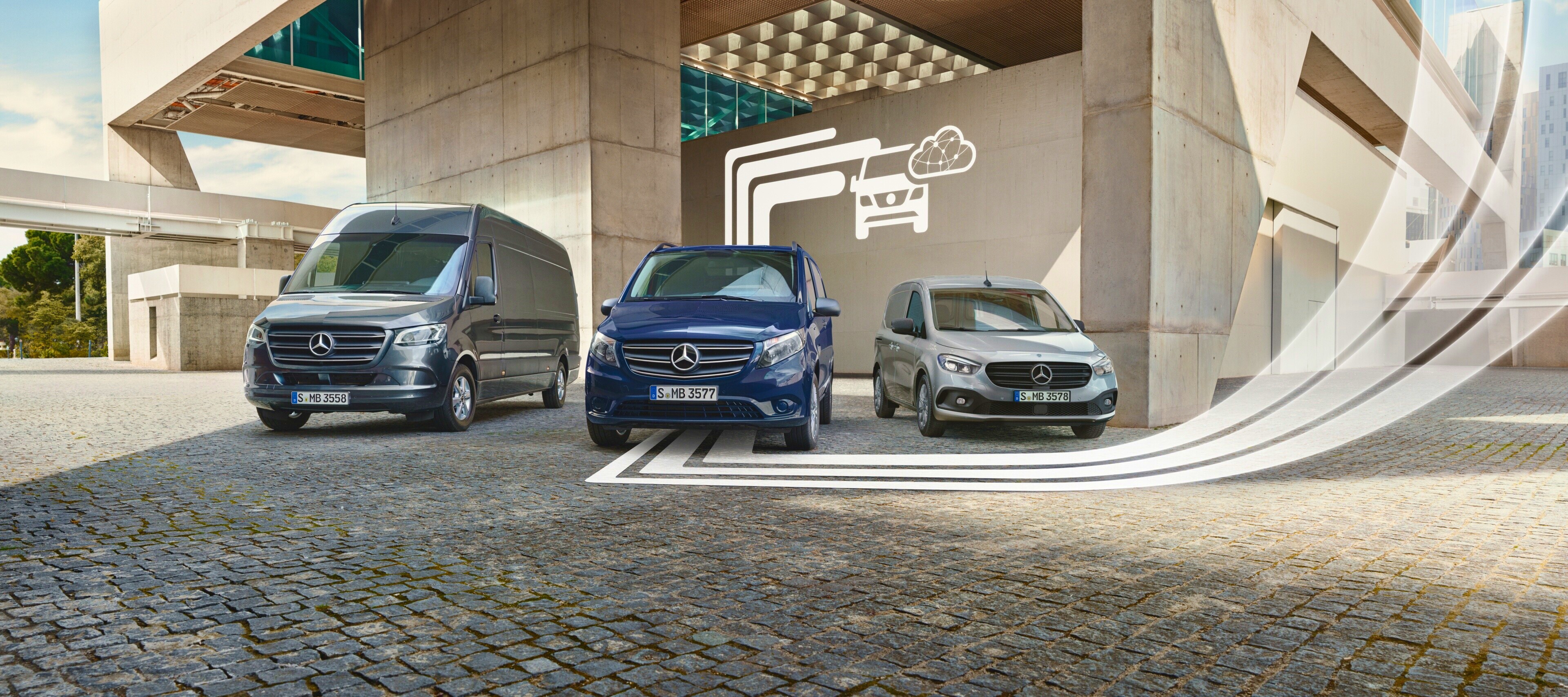 Offre digitale pour les clients professionnels | Utilitaires légers Mercedes-Benz Demandez la mise à jour numérique pour votre utilitaire léger et bénéficiez de plus d’efficacité, de transparence et d’intelligence.