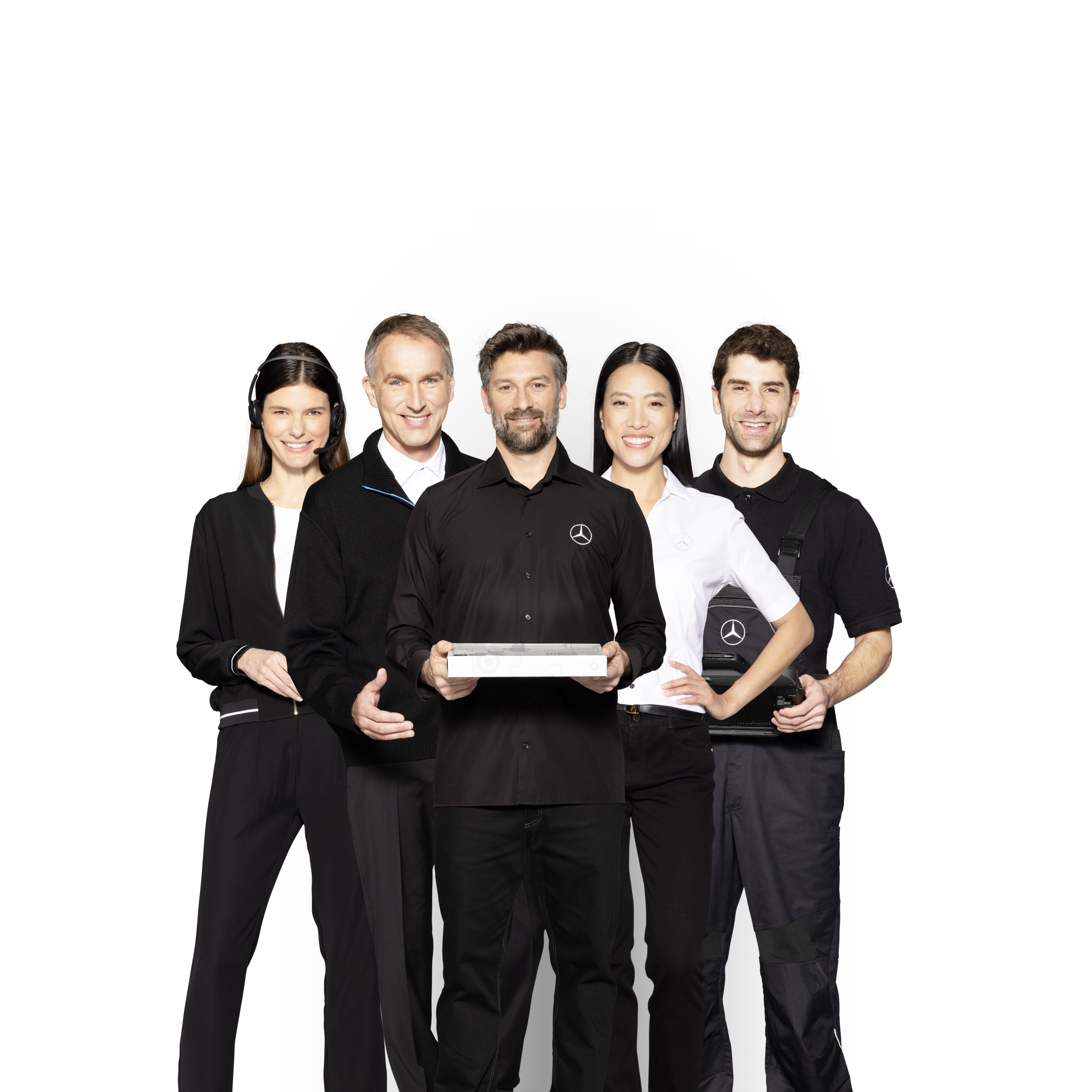 Mercedes-Benz | Service pour utilitaires légers Cinq témoignages Mercedes-Benz symbolisant les services pour utilitaires légers Mercedes-Benz