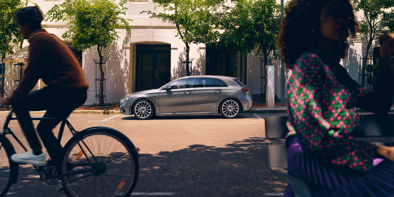 De afbeelding toont de Mercedes-Benz A-Klasse Hatchback. De afbeelding toont de Mercedes-Benz A-Klasse Hatchback.