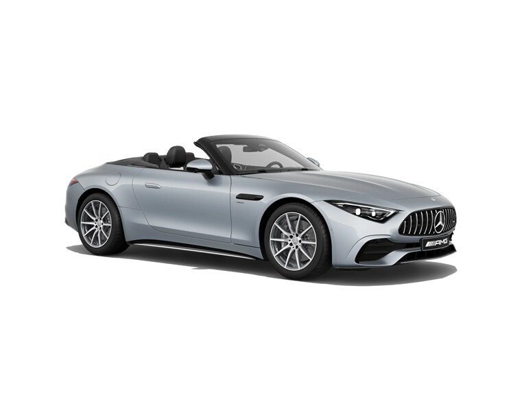 L'image montre le tarif et la brochure du  Mercedes-AMG SL Roadster