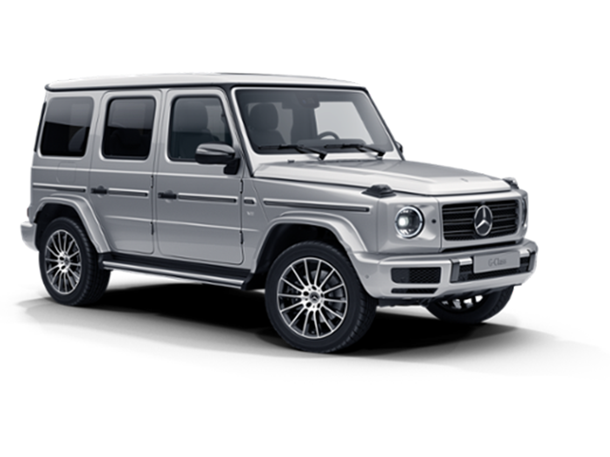 L'image montre le tarif et la brochure de la Mercedes-Benz Classe G.