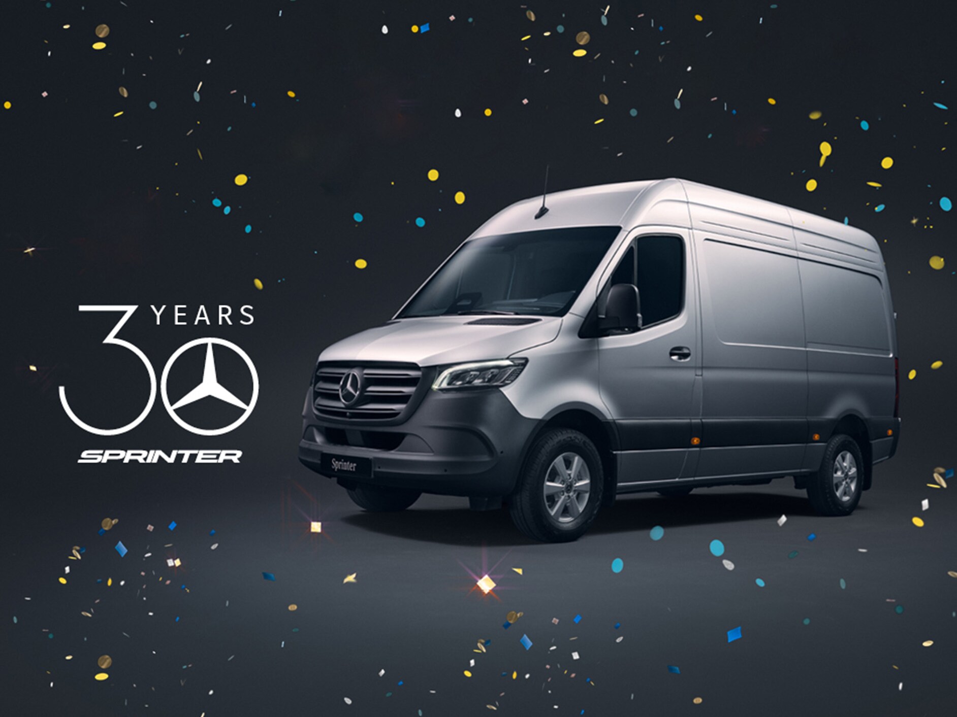Der Sprinter und der eSprinter Premium Edition 30 Years - ein Sondermodell mit Aktionsangebot zum 30jährigen Jubiläum.