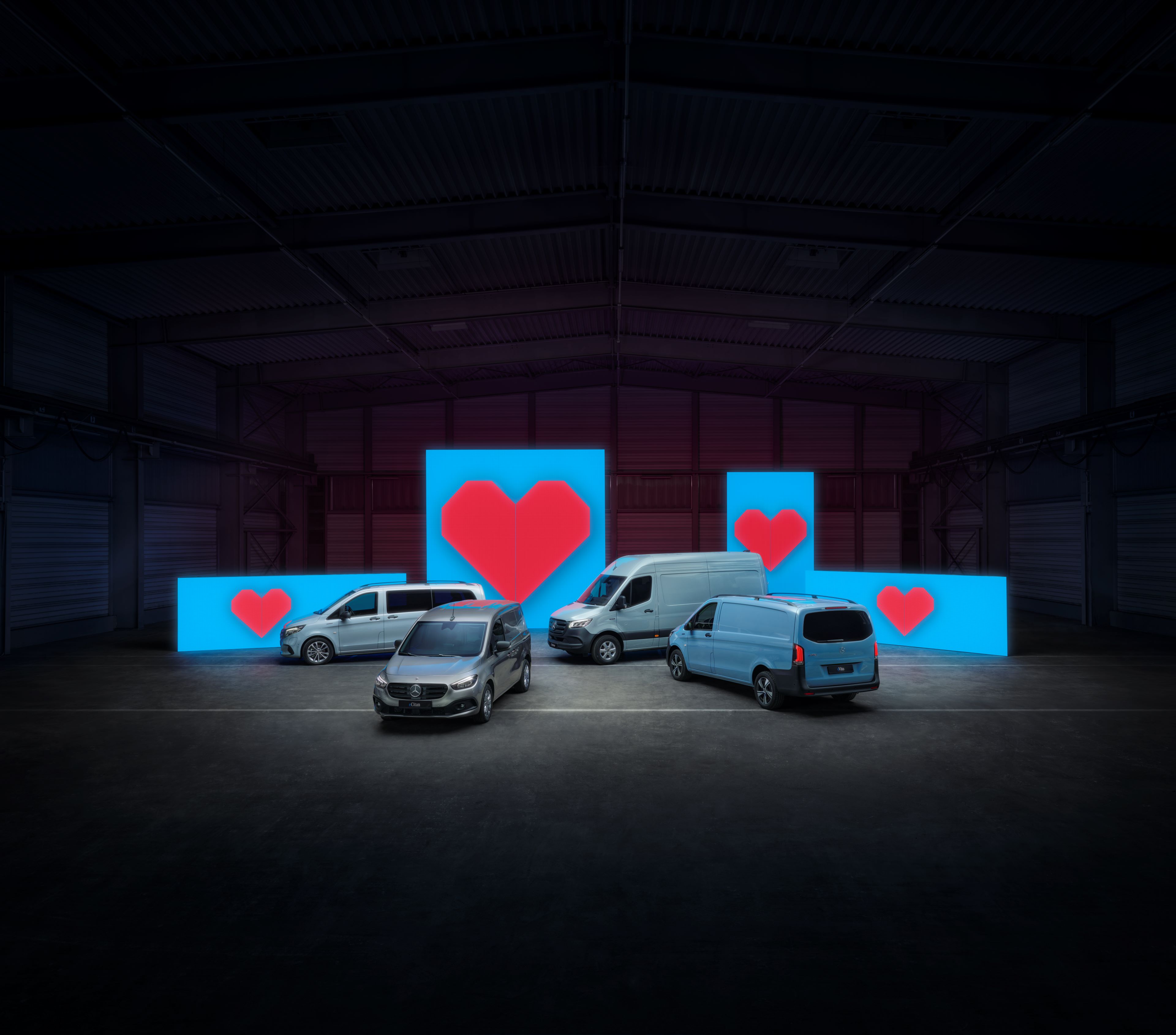 Utilitaires légers électriques | eSprinter, eVito et eCitan | Mercedes-Benz Modèles de fourgons eSprinter, eVito et eCitan de Mercedes-Benz.